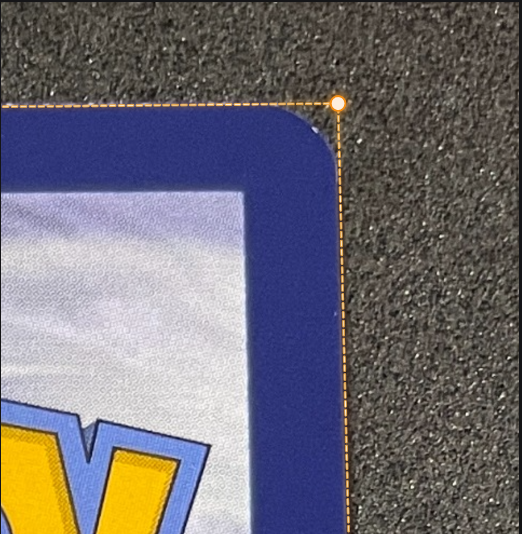 Corner placement example